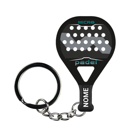 CARBON BLACK - Portachiavi padel personalizzato