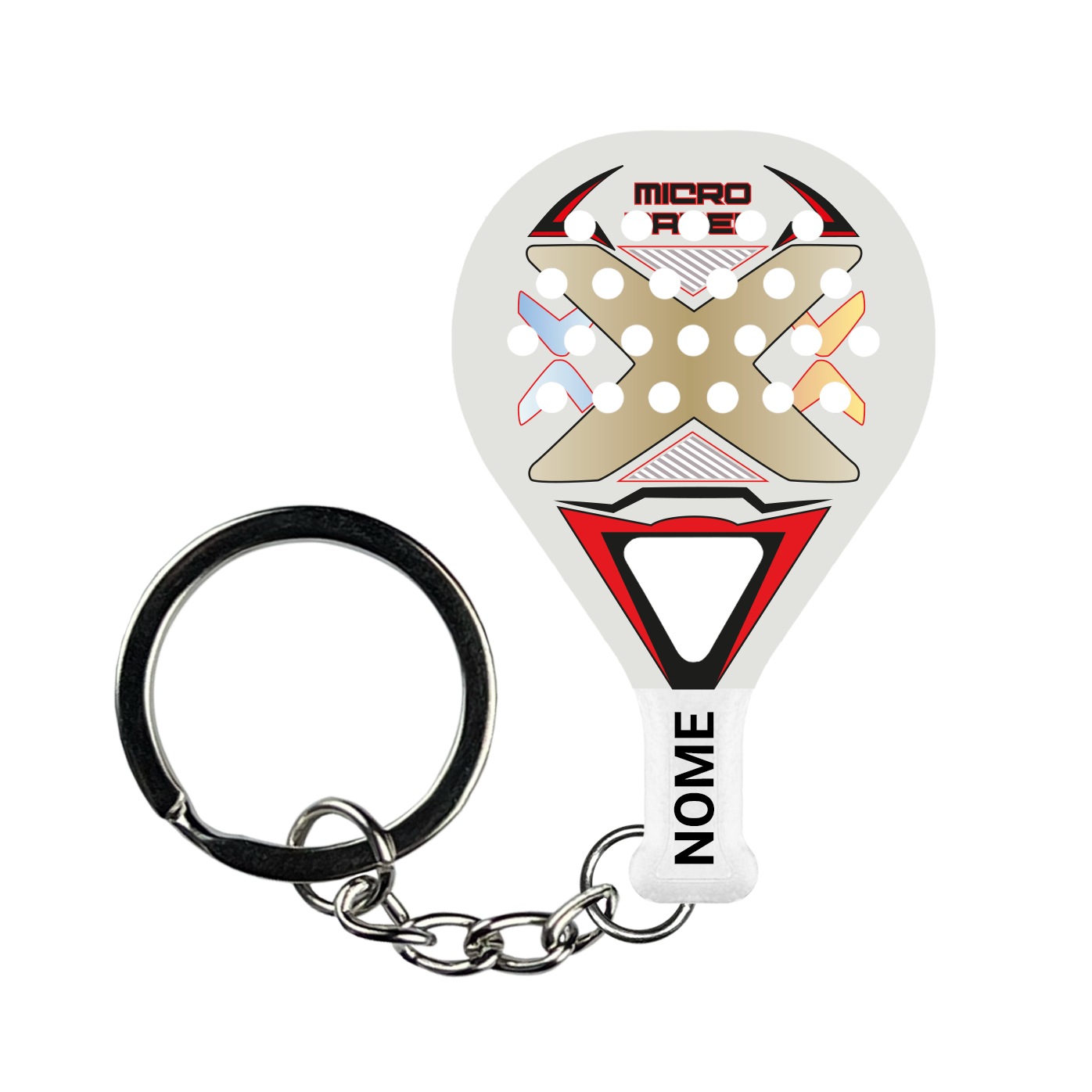 LUXURY  - Portachiavi padel personalizzato