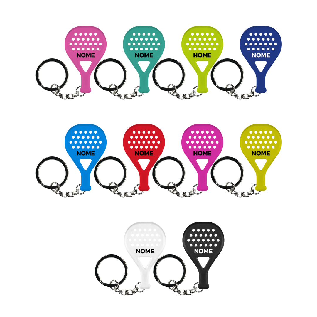 Monocolore - Portachiavi padel personalizzato