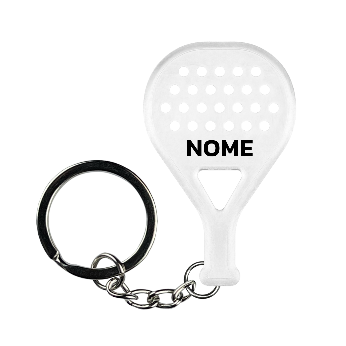 Monocolore - Portachiavi padel personalizzato