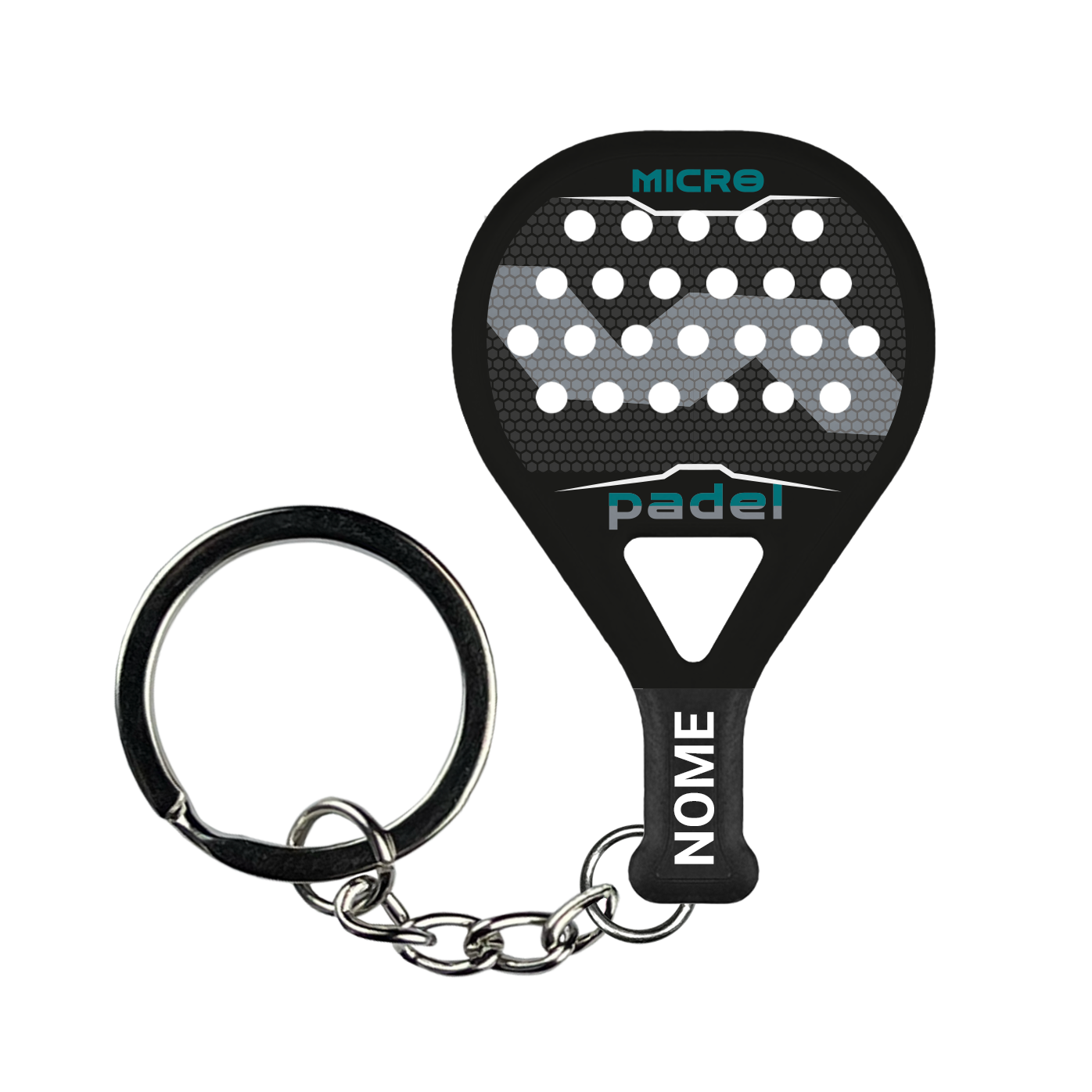 CARBON BLACK - Portachiavi padel personalizzato