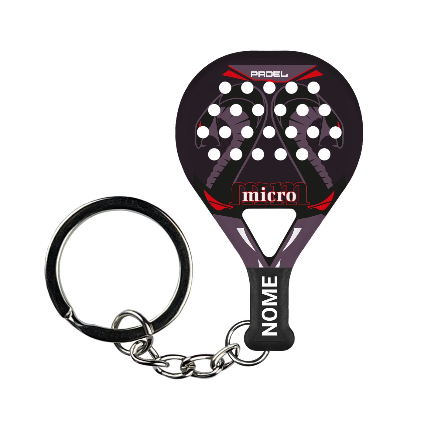 COBRA DIABLO - Portachiavi padel personalizzato