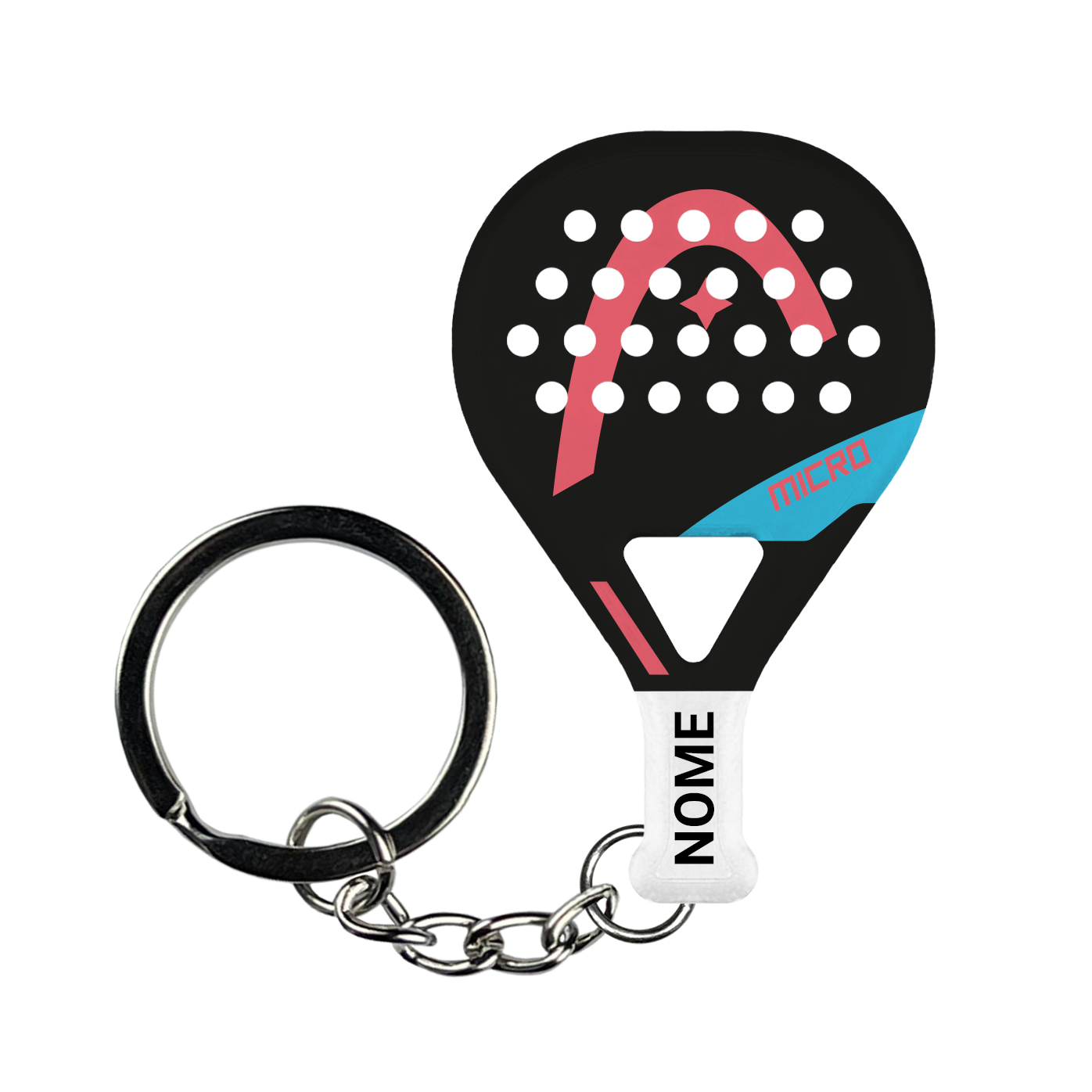 GRAVITY PRO - BIANCO - Portachiavi padel personalizzato