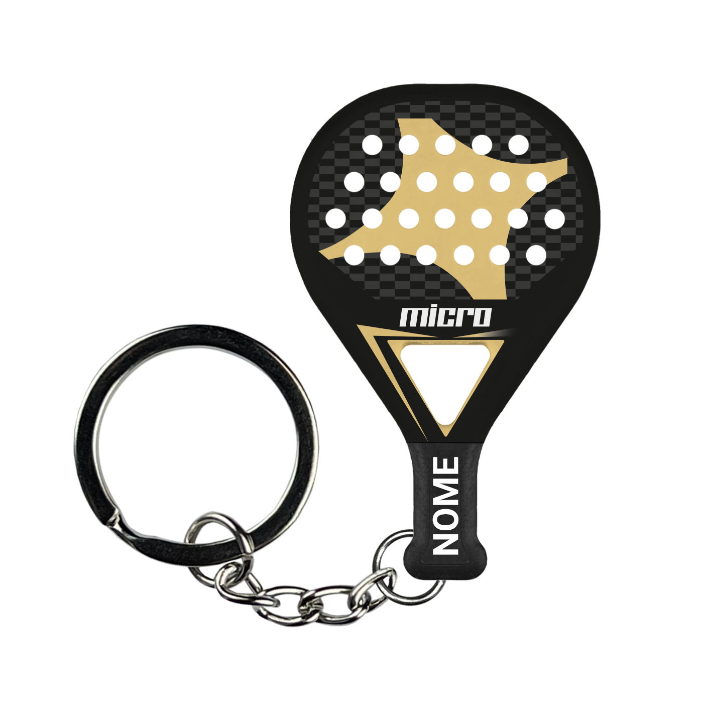 METHEORA WARRIOR - Portachiavi padel personalizzato