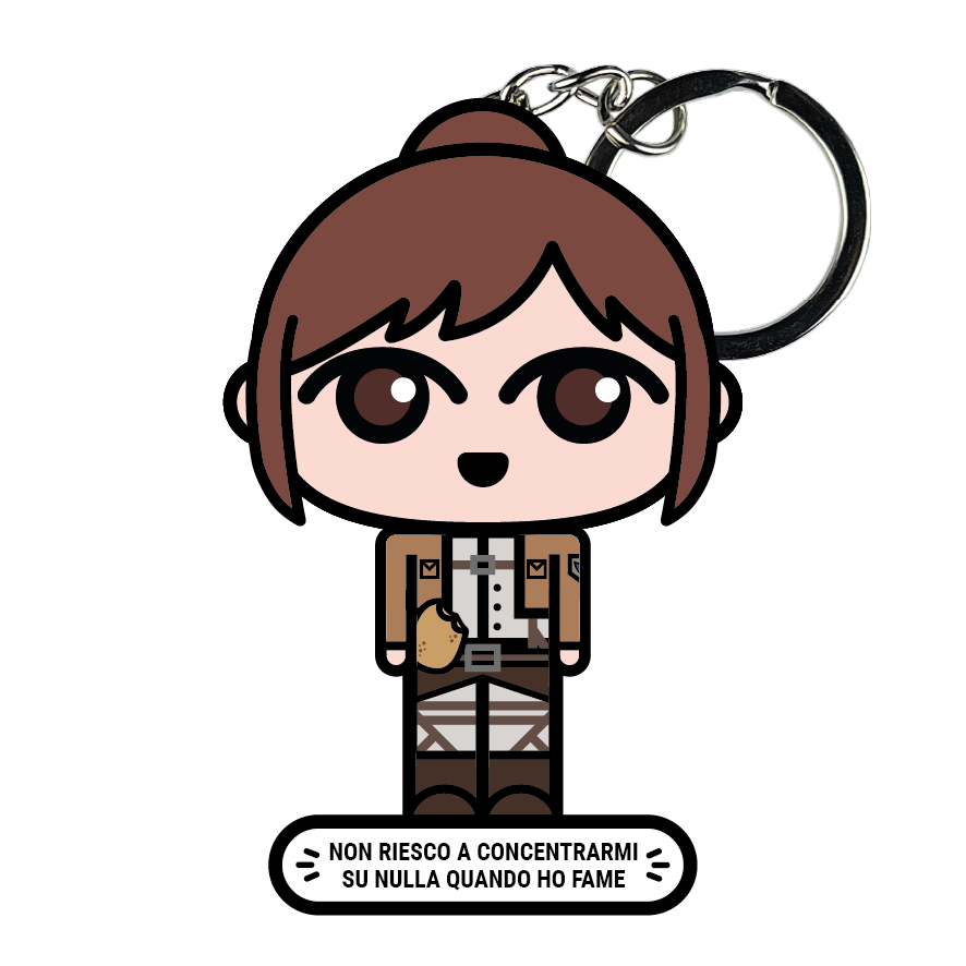 portachiavi smart, micro me, biglietto da visita digitale, attack on titan, sasha blouse