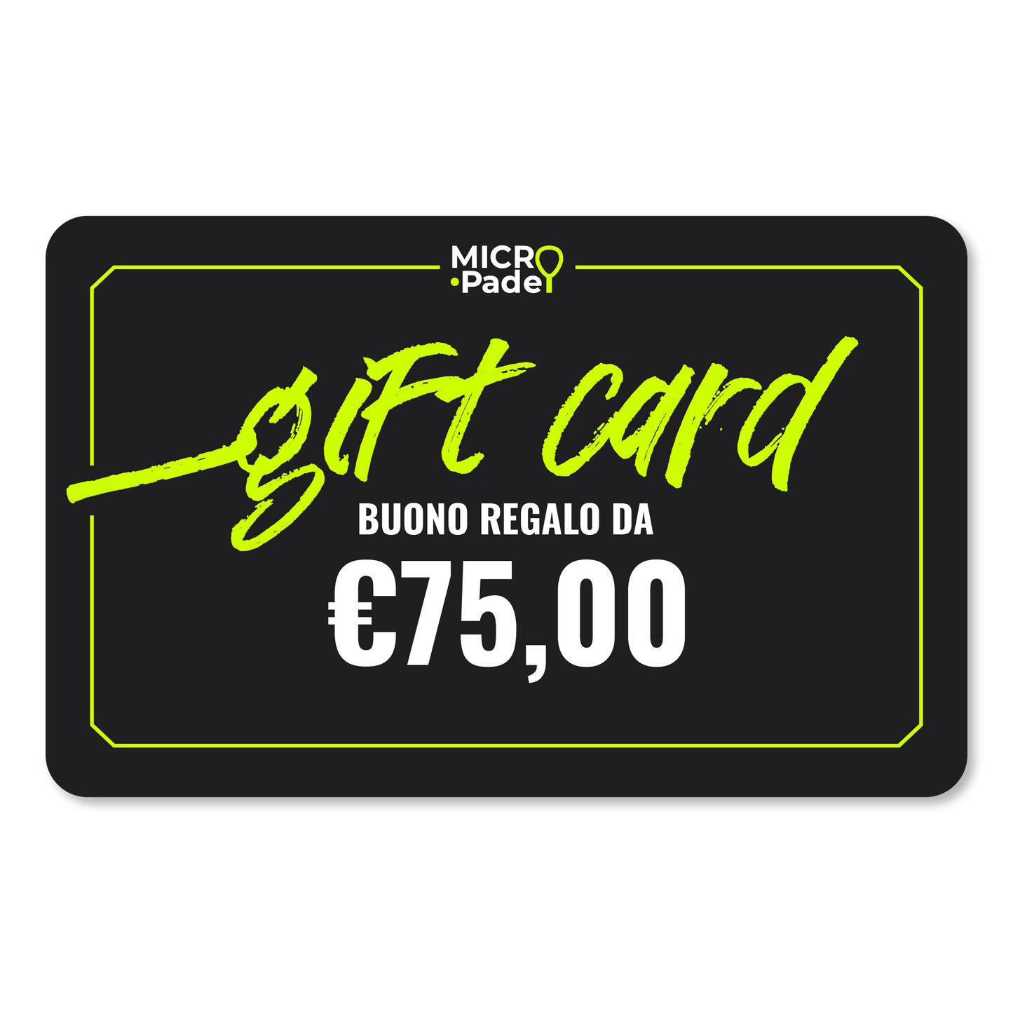 Micro Padel Gift Card Digitale