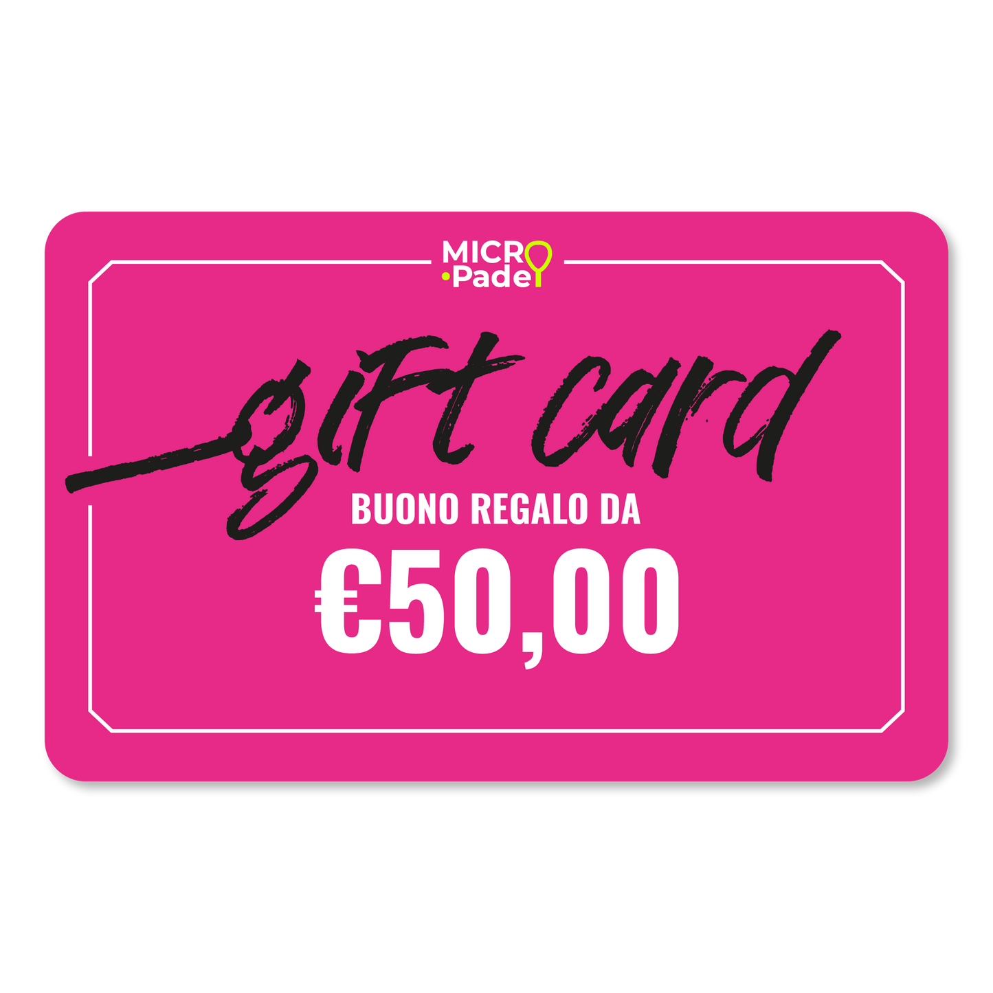 Micro Padel Gift Card Digitale